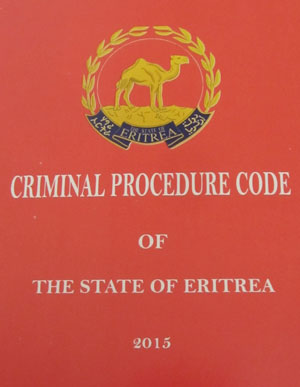 CRIMINAL PROCEDURE CODE OF THE STATE OF ERITREA 2015